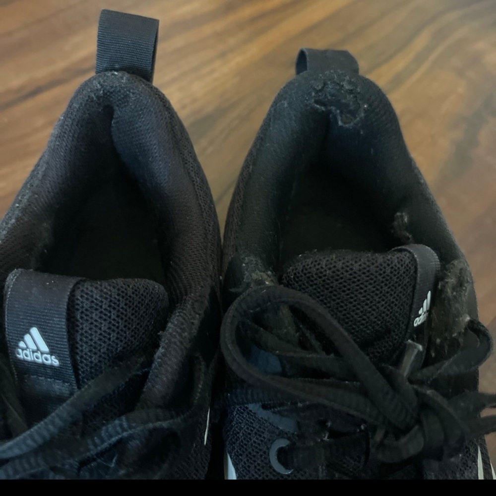 Adidas Running Tennis Pickleball Shoes Mens Black and White FX3650 - Picture 4 of 11